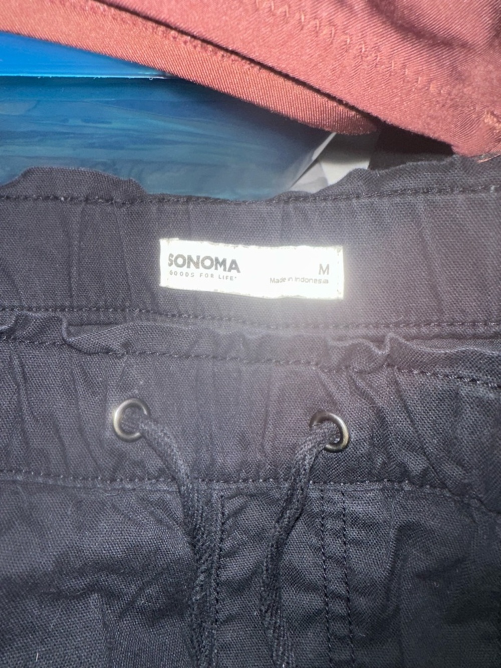 Sonoma Black Cropped Drawstring Pants - Picture 4 of 5